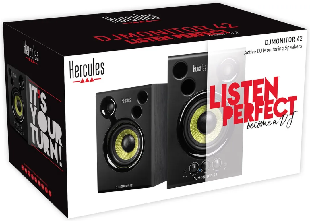 Hercules DJMonitor 42 Actieve Studiomonitorset 2x 20W Zwart