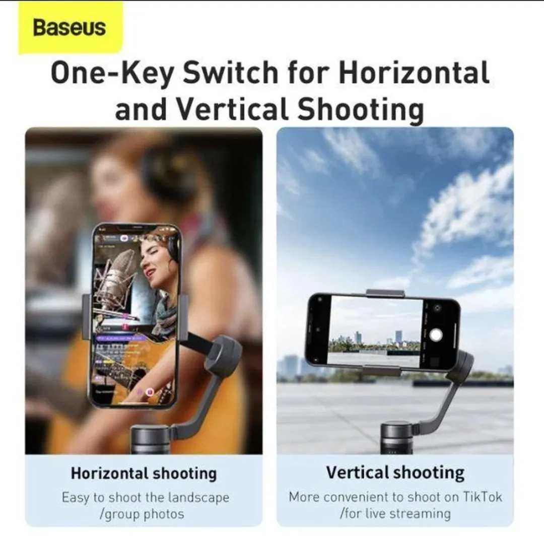 Baseus SUYT-D0G Smartphone Gimbal - Zwart