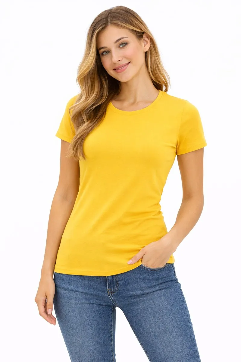 RedParrot Dames Sportshirt Geel - Korte mouwen - XL