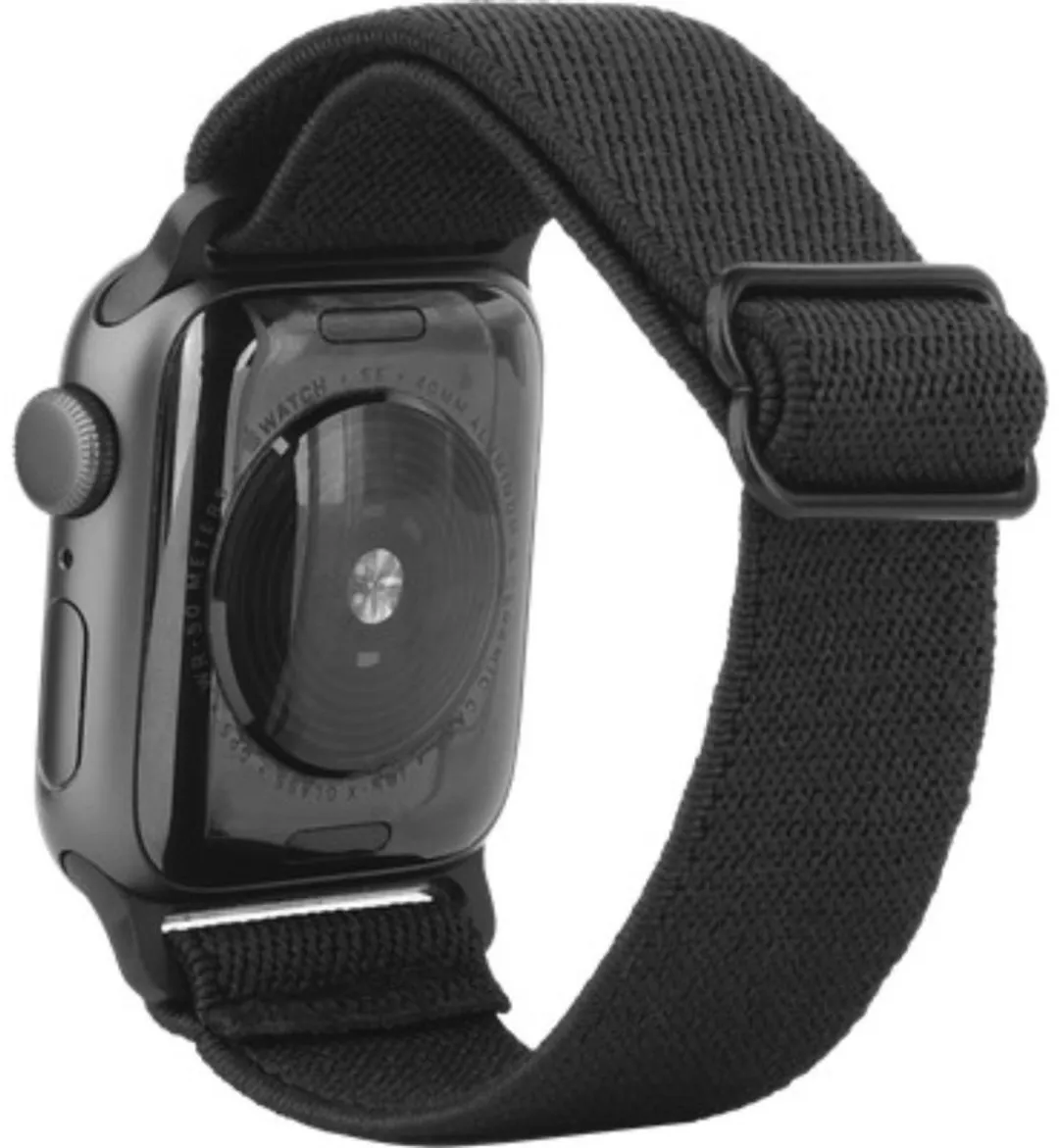 Just in Case Apple Watch Urban Textura Horlogebandje - 44/45/46/49mm - Zwart - afbeelding 2 van 6