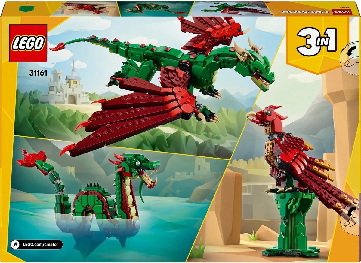 LEGO Creator 3in1 Middeleeuwse Draak 31161 - 715 Stukken - afbeelding 6 van 6