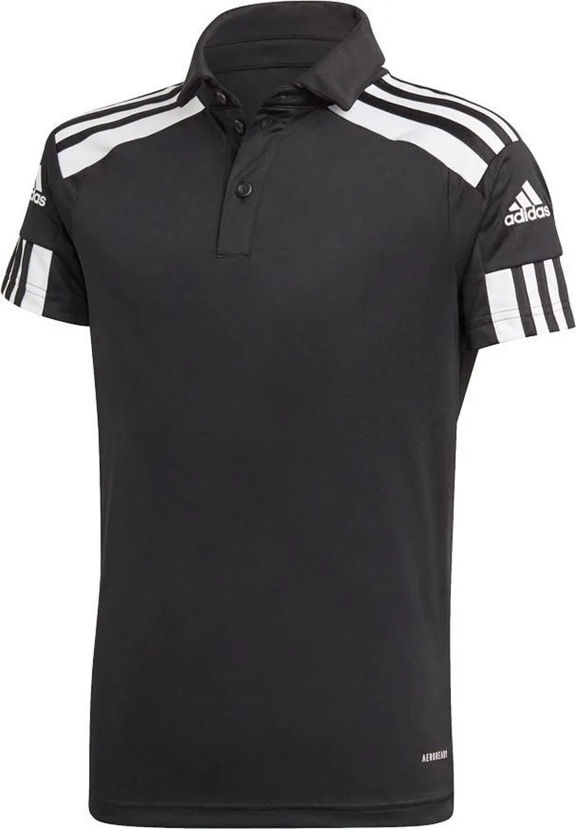 adidas Squadra 21 Polo Youth Kinder Teamkleding 128 - Zwart