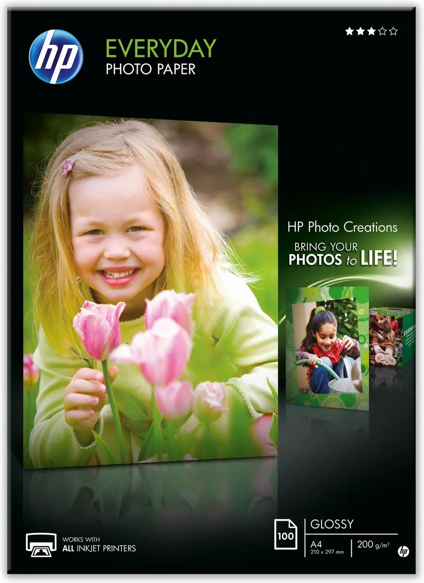HP Q2510A Fotopapier Everyday A4 200g/m² - 100 Vel