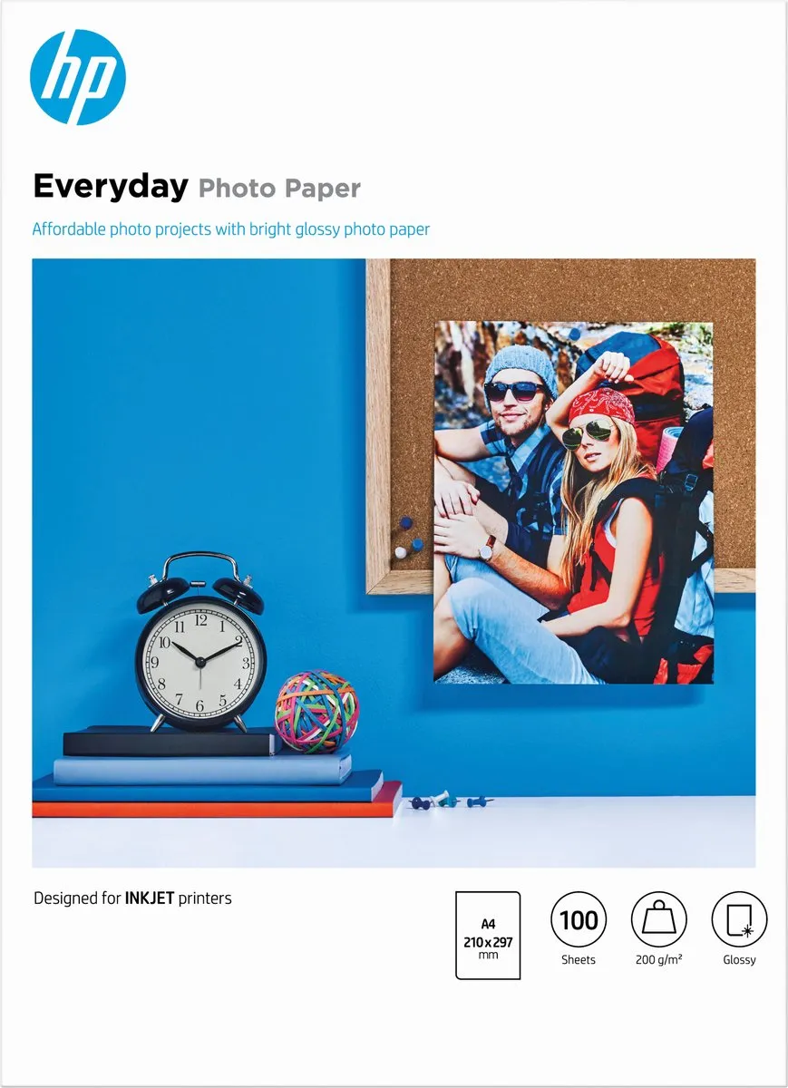 HP Q2510A Fotopapier Everyday A4 200g/m² - 100 Vel - afbeelding 6 van 6