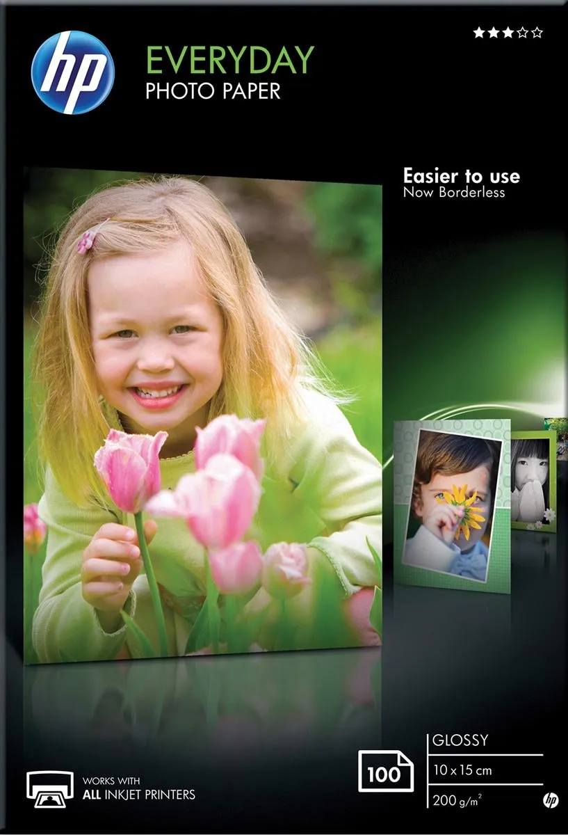 HP Everyday Glanzend Fotopapier CR757A - 100 Vel 200g
