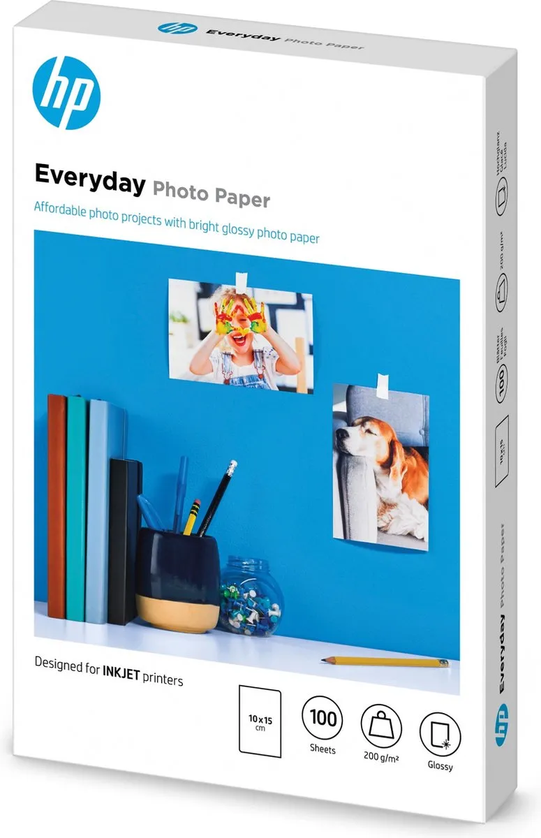 HP Everyday Glanzend Fotopapier CR757A - 100 Vel 200g