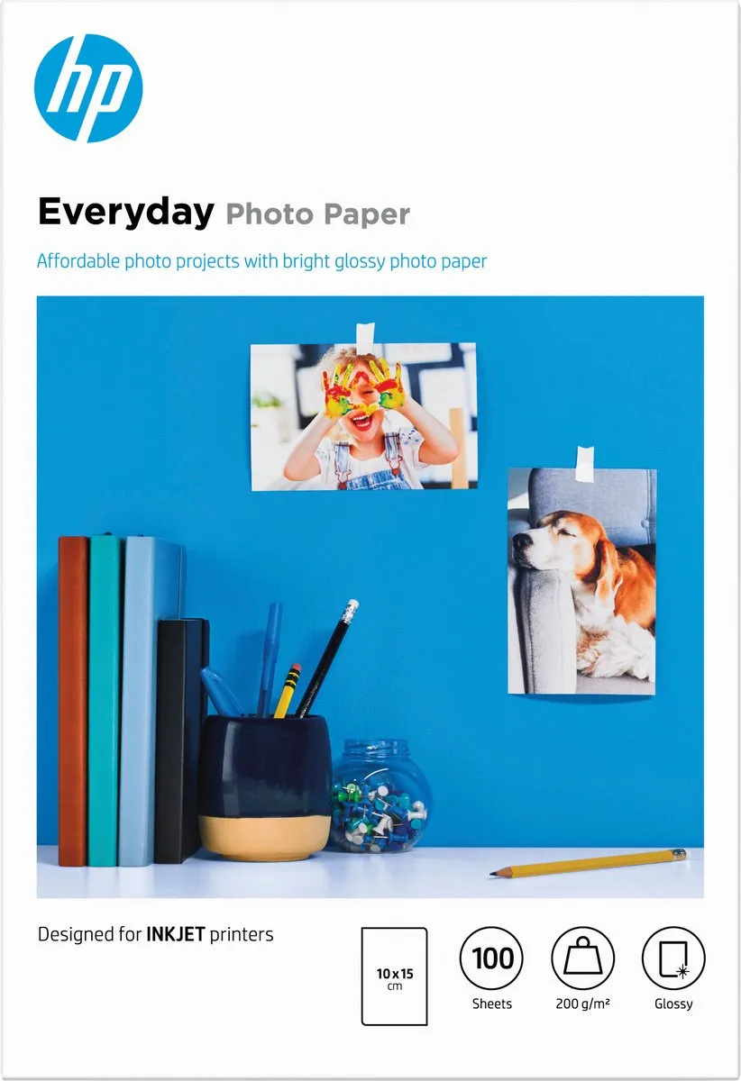 HP Everyday Glanzend Fotopapier CR757A - 100 Vel 200g
