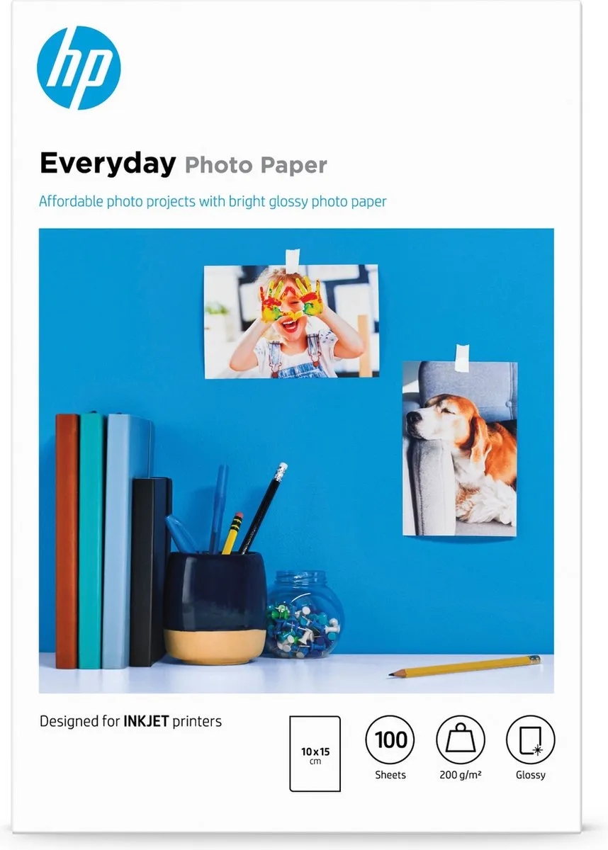 HP Everyday Glanzend Fotopapier CR757A - 100 Vel 200g