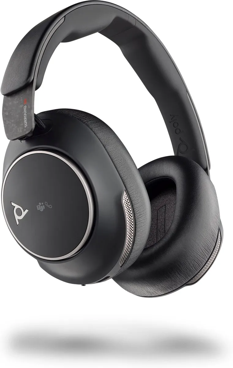 POLY Voyager Surround 80 UC Microsoft Teams Certified USB-C Headset + USB-C/A-ad