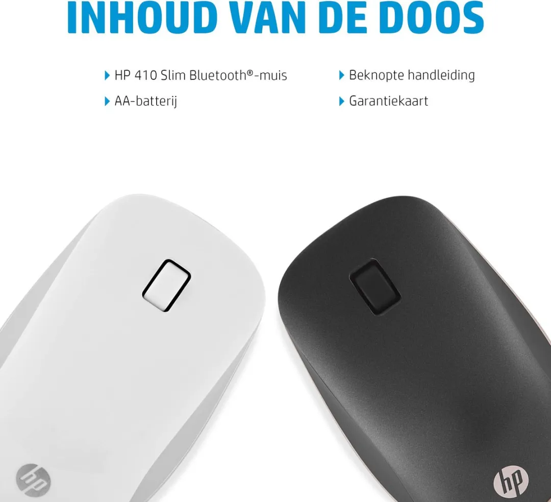 HP 410 Slim Draadloze Muis 526537189 - Zilver