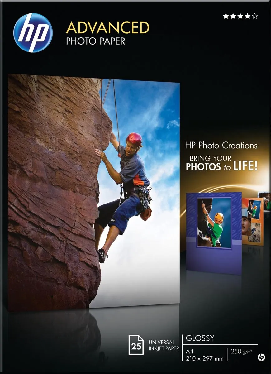 HP Q5456A Glanzend Fotopapier A4 - 25 Vel - afbeelding 6 van 6