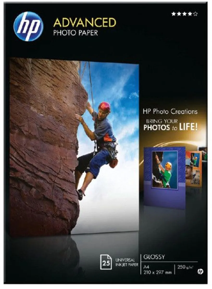 HP Q5456A Glanzend Fotopapier A4 - 25 Vel