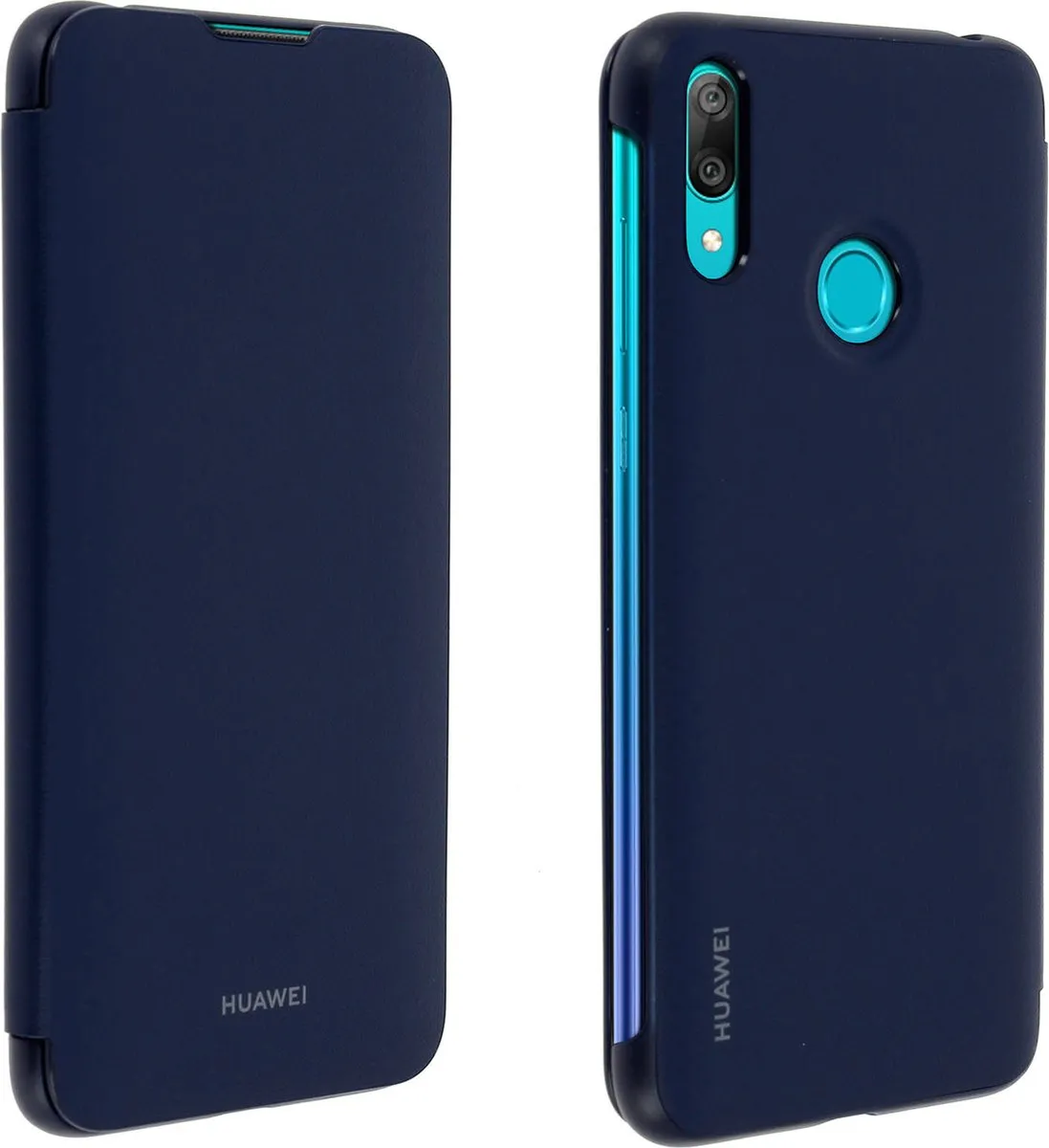 Huawei Y7 2019 Flip Cover - Blauw - 51992903