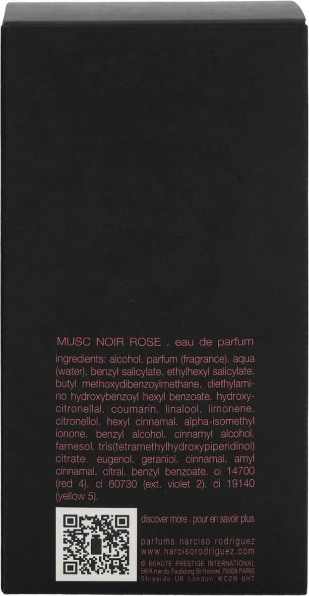 Narciso Rodriguez For Her Musc Noir Rose Eau de Parfum 100ml