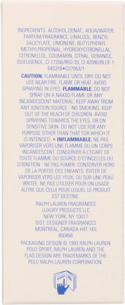 Ralph Lauren Polo Sport M Eau de Toilette 75ml