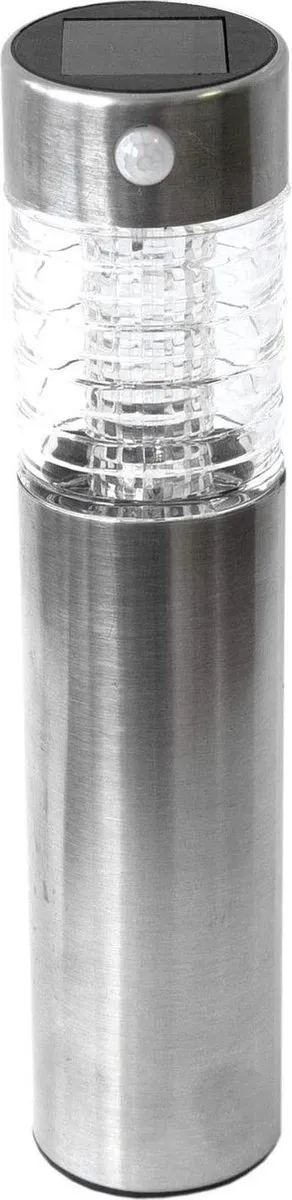 Grundig Solar Tuinlamp met Bewegingssensor LED - Zilver