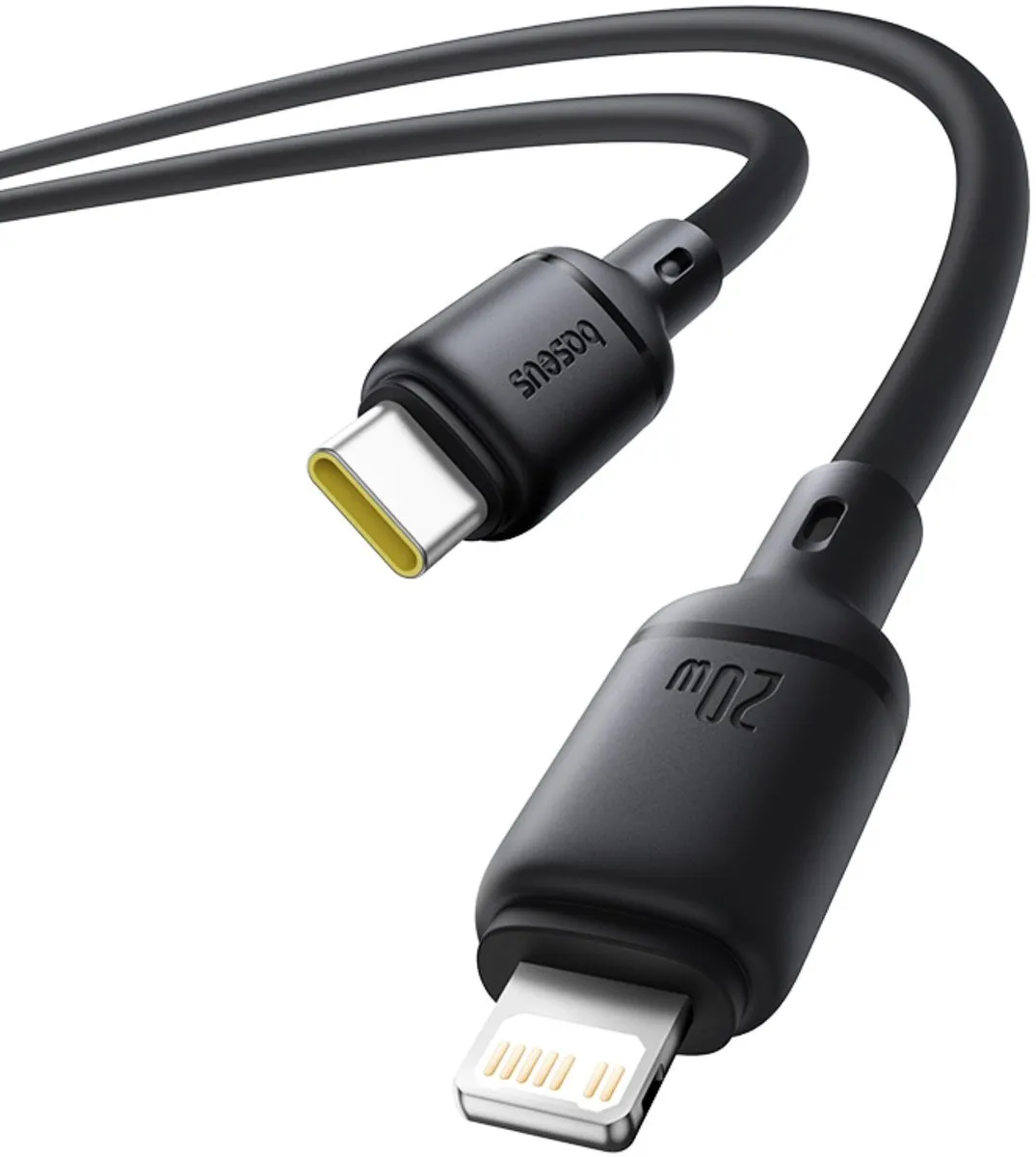 Baseus Silky Series Type-C Opladerkabel 20W 1m - Zwart