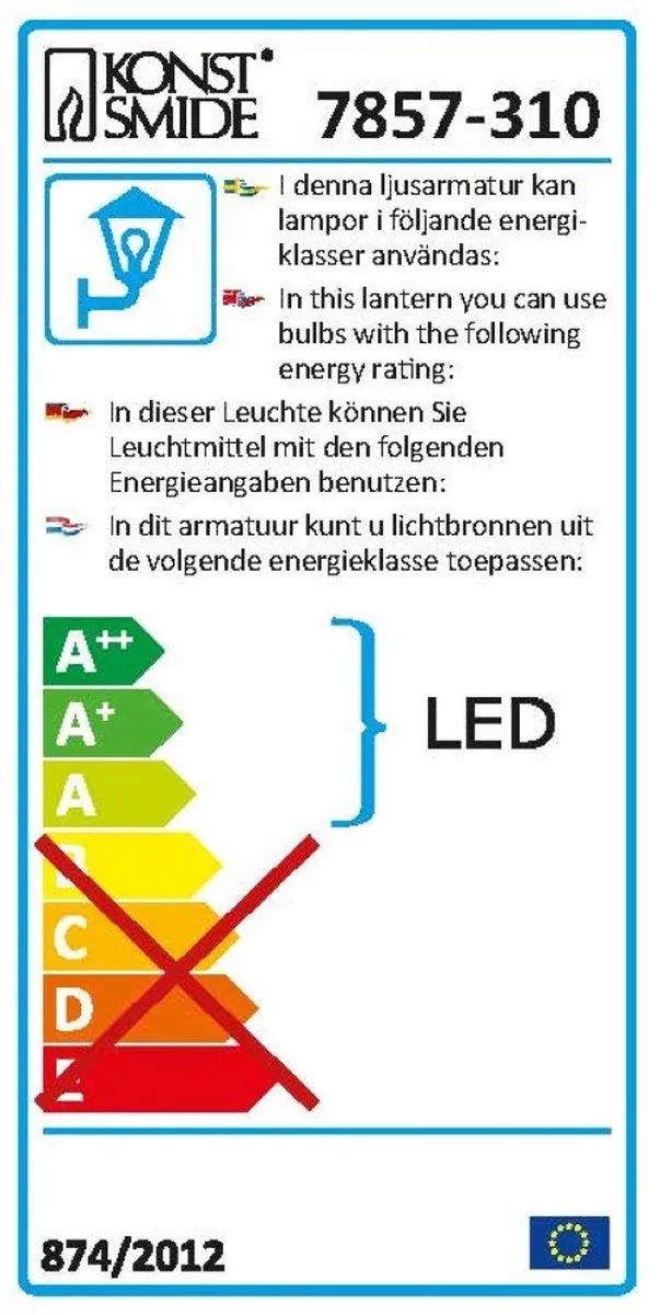 Konstsmide 7857-310 Buitenverlichting Roestvrijstaal GU10 6W