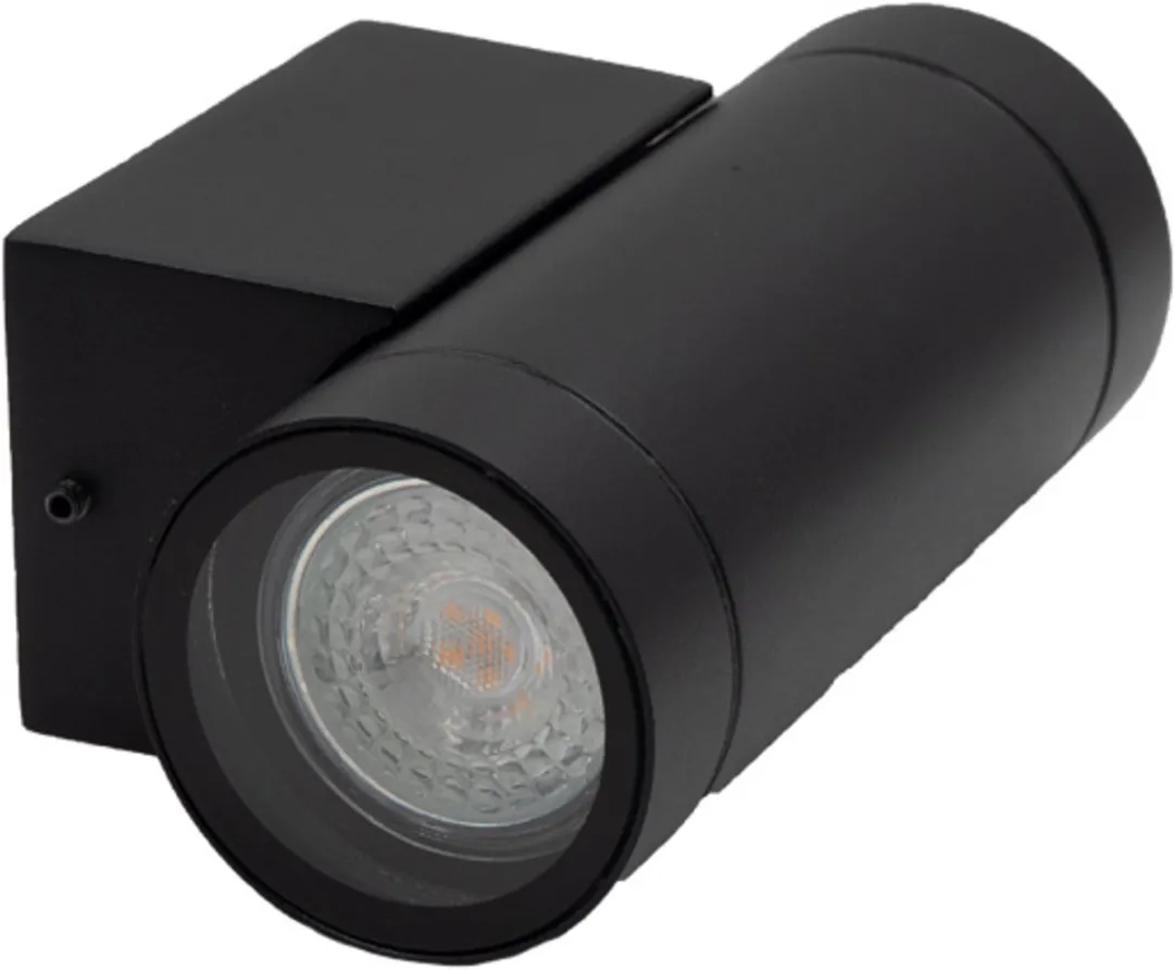 Lybardo Wandlamp Up & Down 2x LED GU10 - Warmwit - Zwart