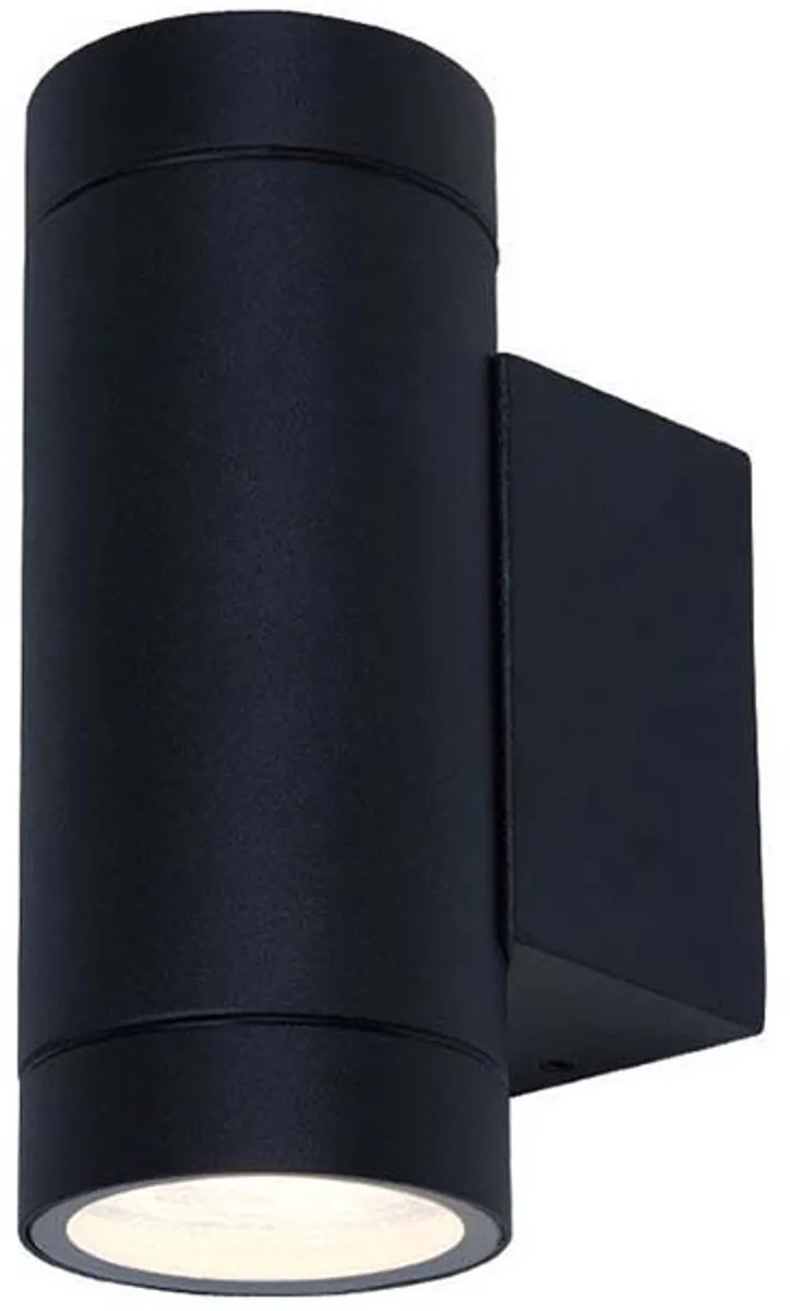 Lybardo Wandlamp Up & Down 2x LED GU10 - Warmwit - Zwart