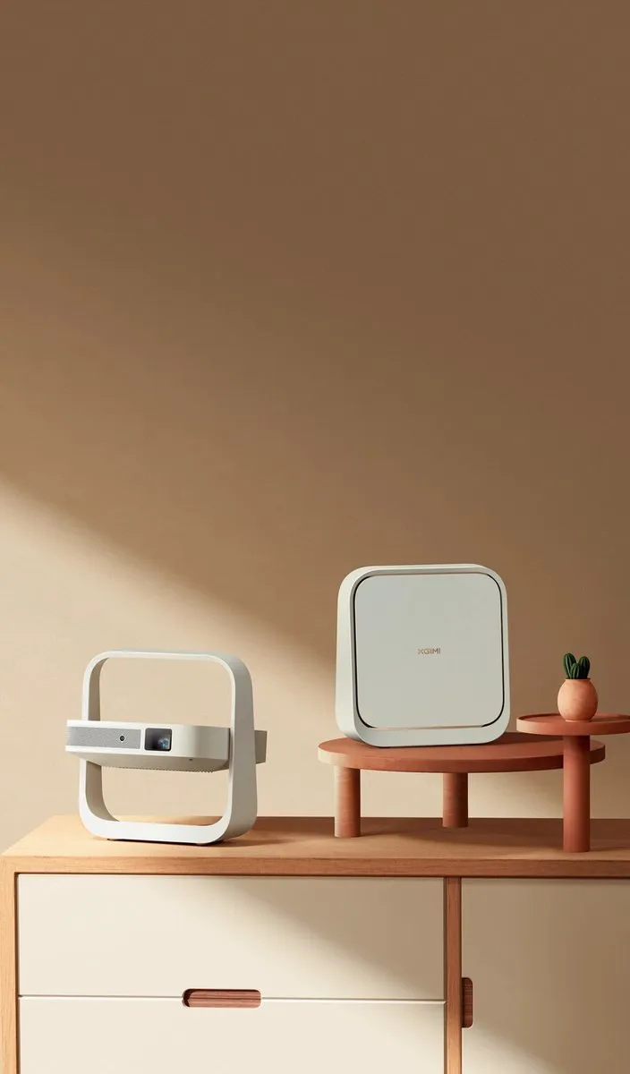 XGIMI Elfin Flip Plus Smart Projector - 400 Lumen Beige