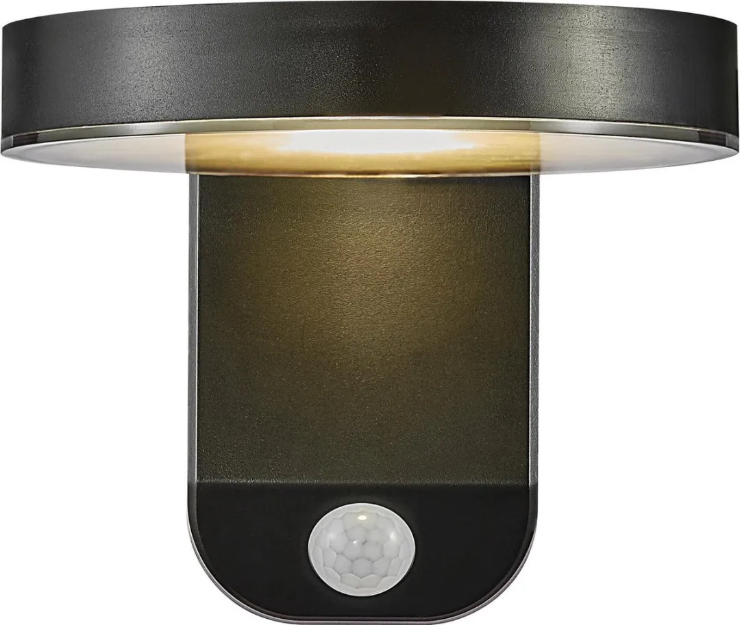 Nordlux Rica Wandlamp Solar LED - 15cm - Zwart