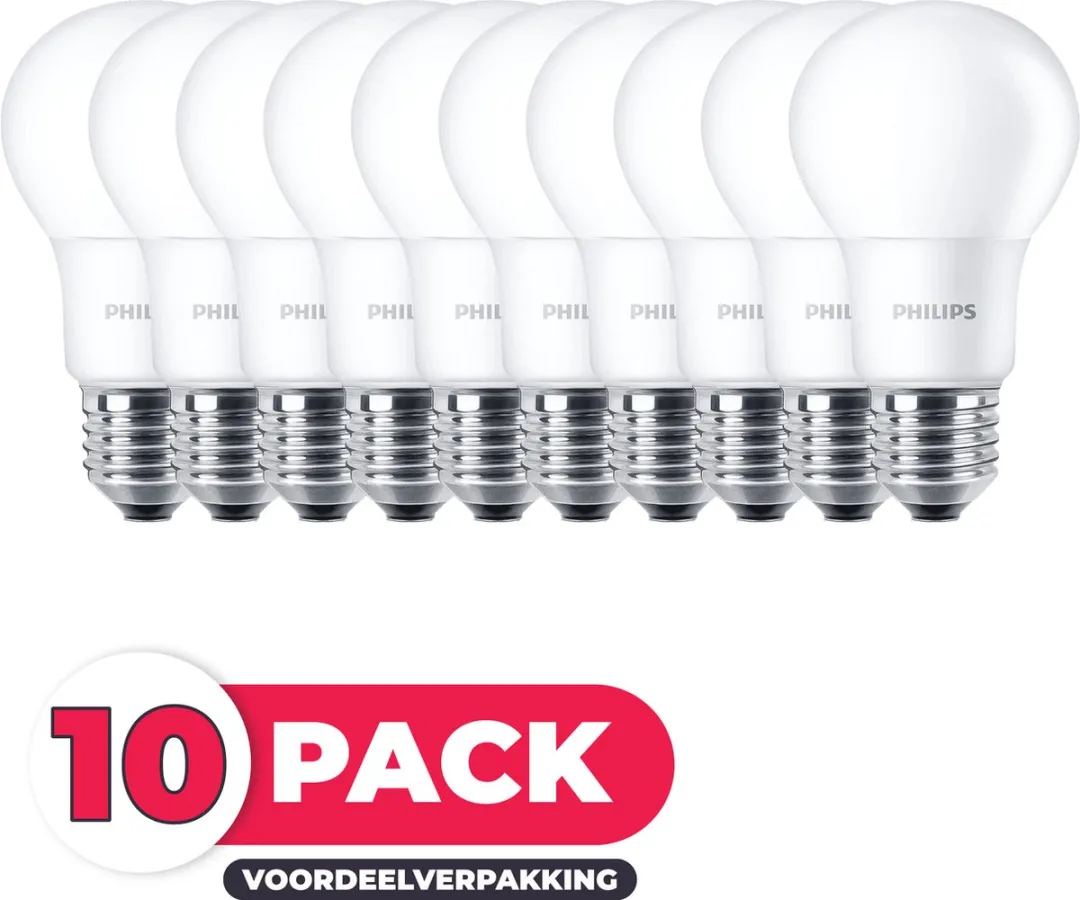 Philips LED E27 7.5W Daglicht Mat - 10 Stuks - afbeelding 3 van 6