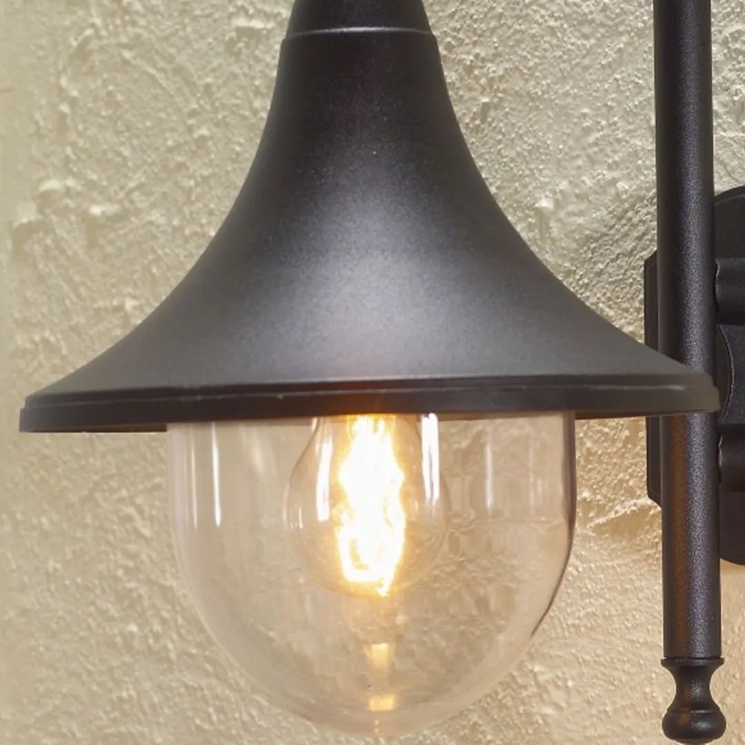 Konstsmide Bari Wandlamp Buiten E27 - IP44 - Zwart
