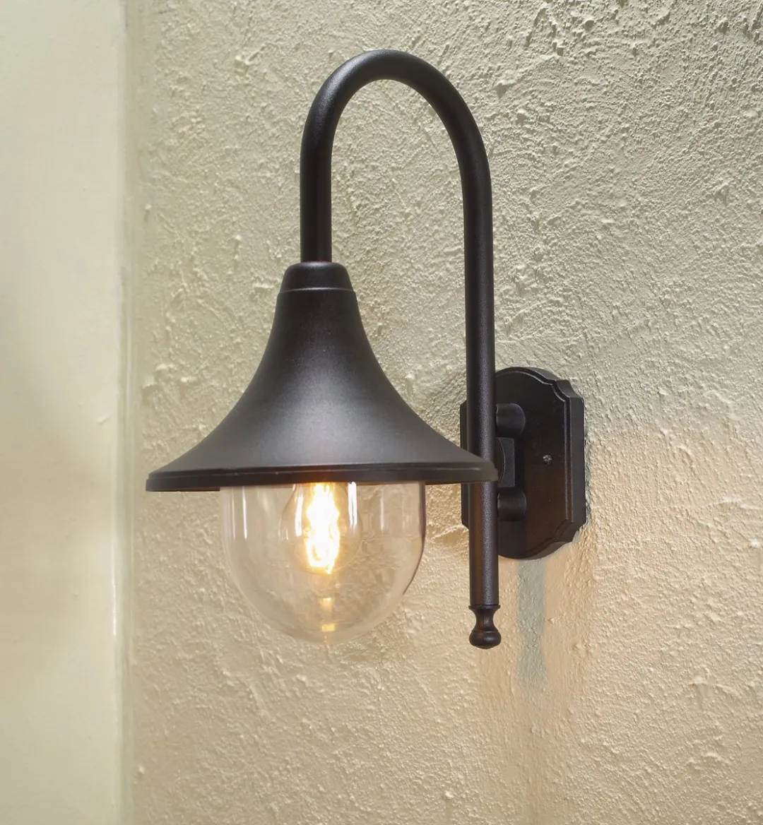 Konstsmide Bari Wandlamp Buiten E27 - IP44 - Zwart