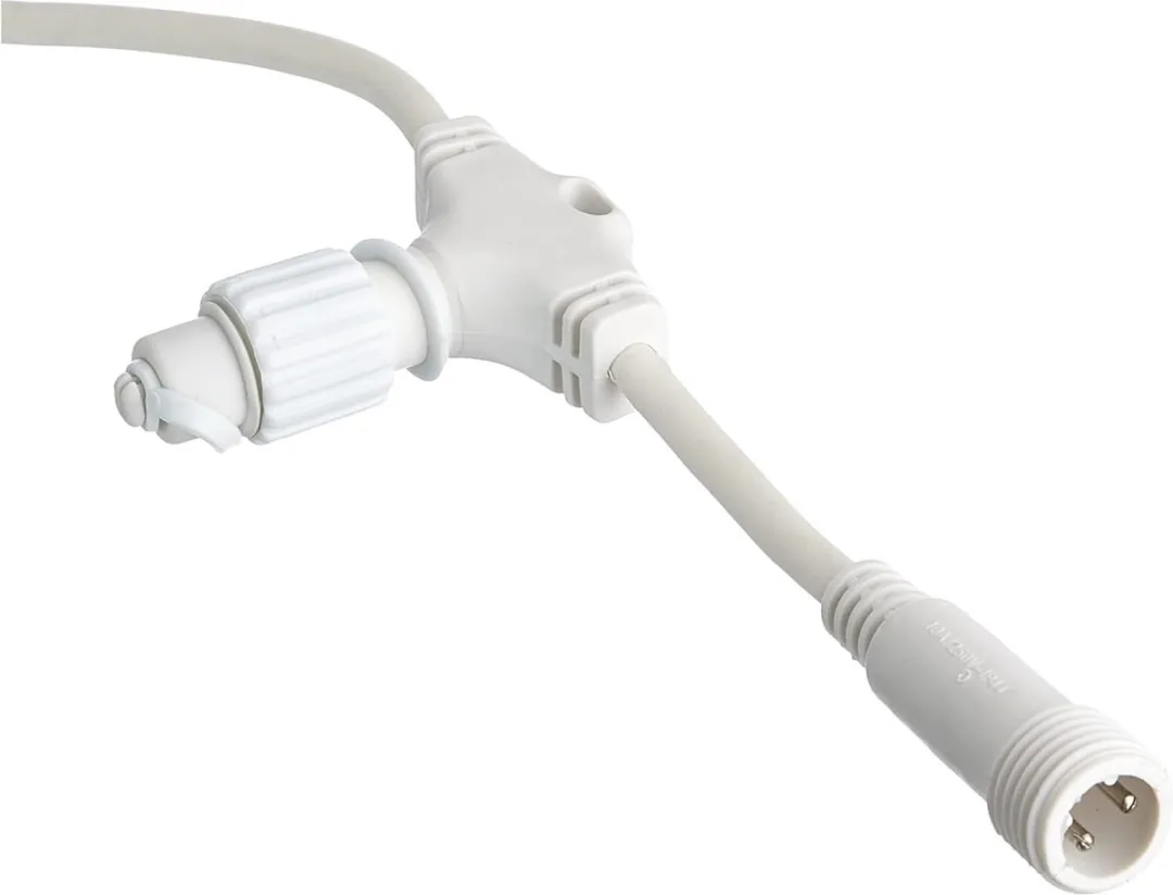 Star Trading Verdeelkabel 2m - 8 Connectoren - IP44 - Zwart