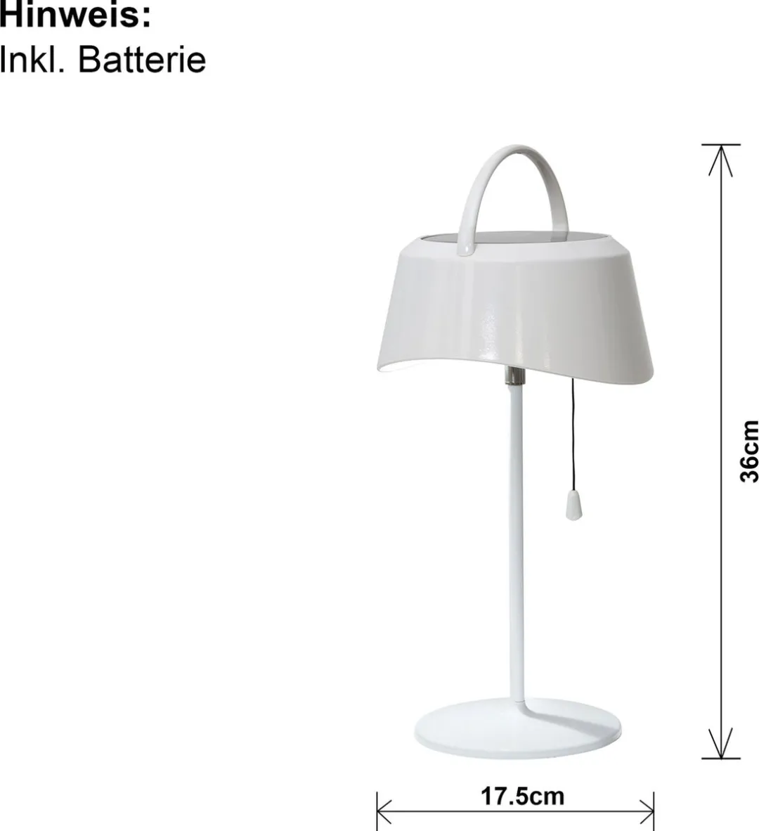 Star Trading Cervia Solar Tafellamp - 1W Warm Wit