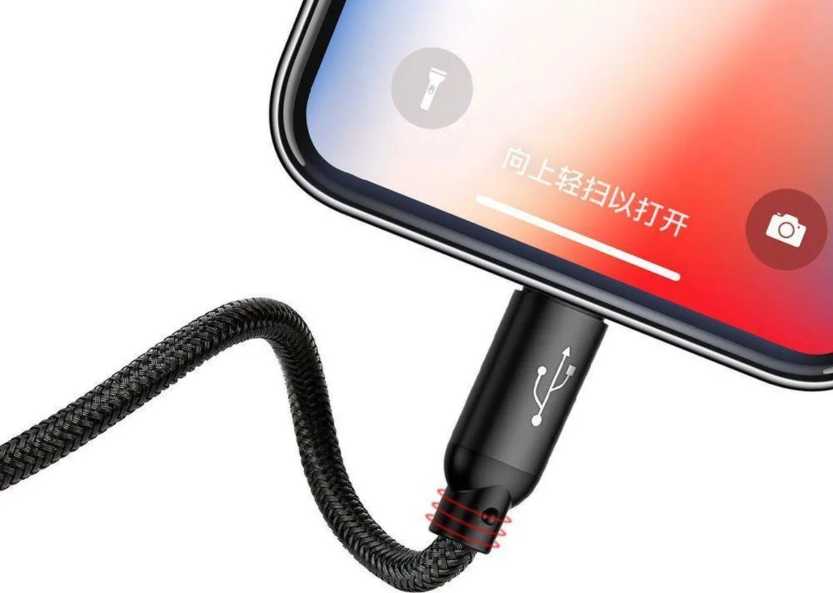Baseus Color 3in1 USB Kabel CAMLT-BSY01 - 1.2M - Meerkleurig