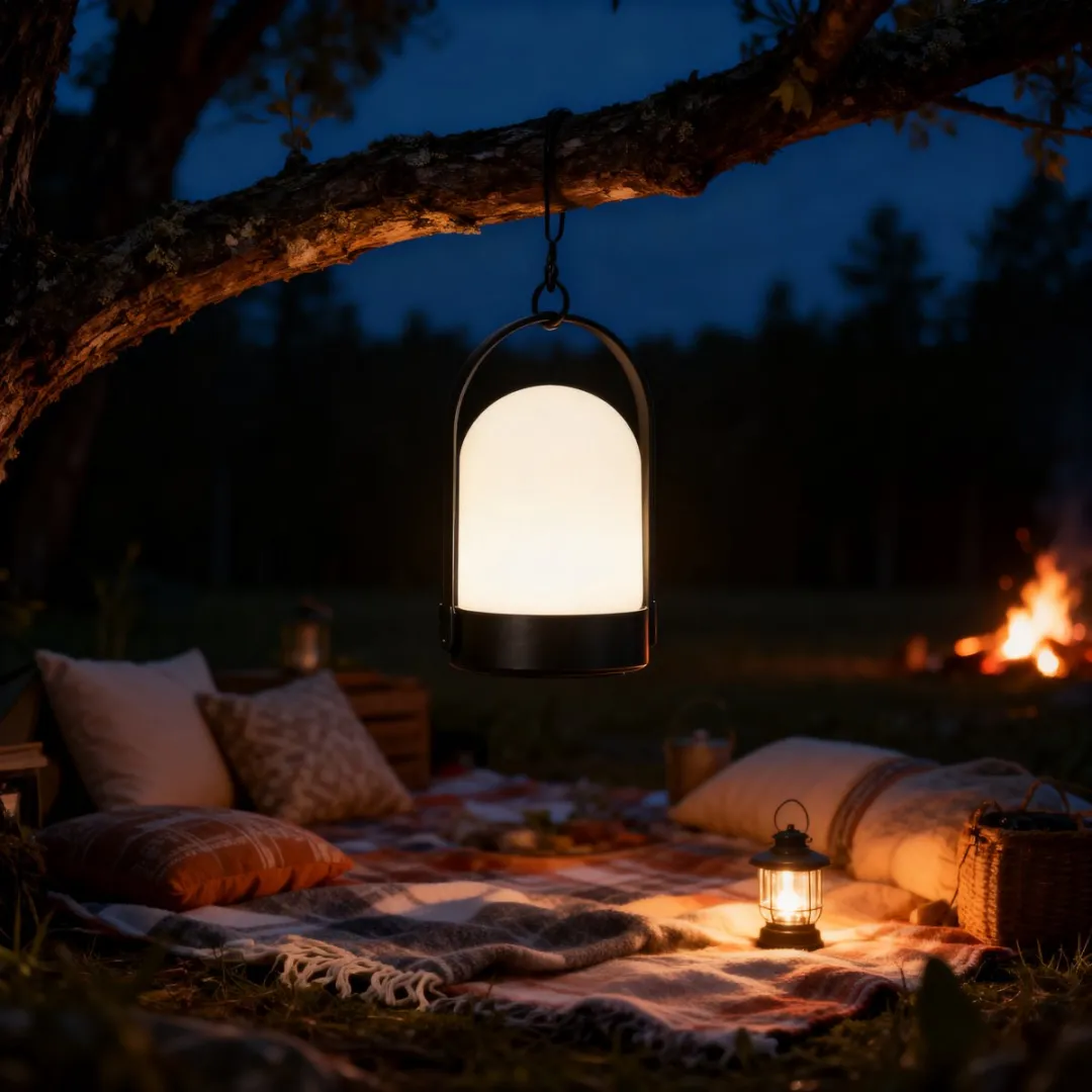 Grundig Draagbare Lamp Warm Wit 10W - Zwart/Wit