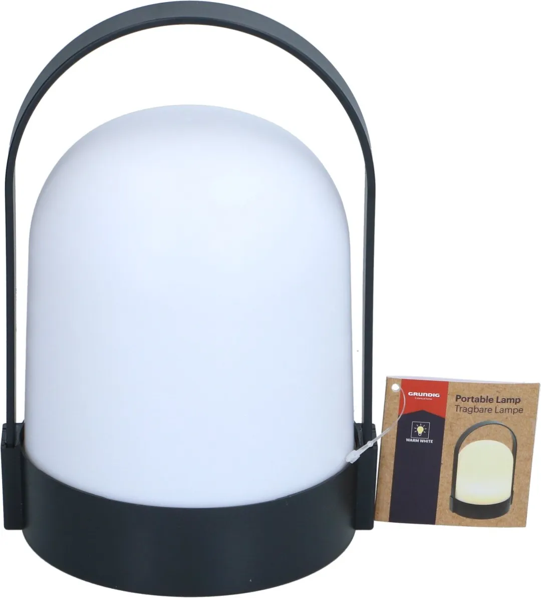 Grundig Draagbare Lamp Warm Wit 10W - Zwart/Wit