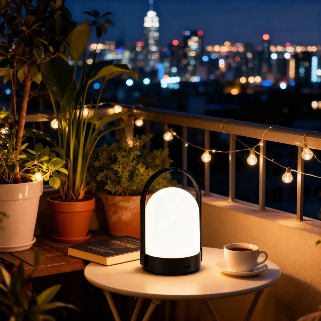Grundig Draagbare Lamp Warm Wit 10W - Zwart/Wit