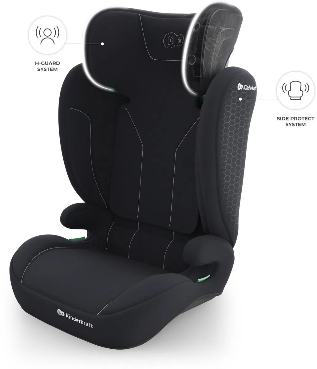 KinderKraft I-SPARK 2 PLUS i-Size Autostoel 100-150cm - Zwart