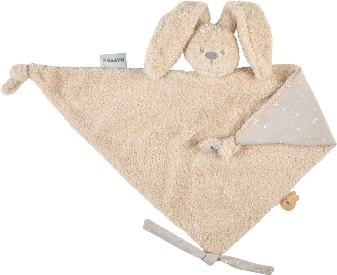Nattou Lapidou Maxi Knuffeldoekje Konijn 65cm