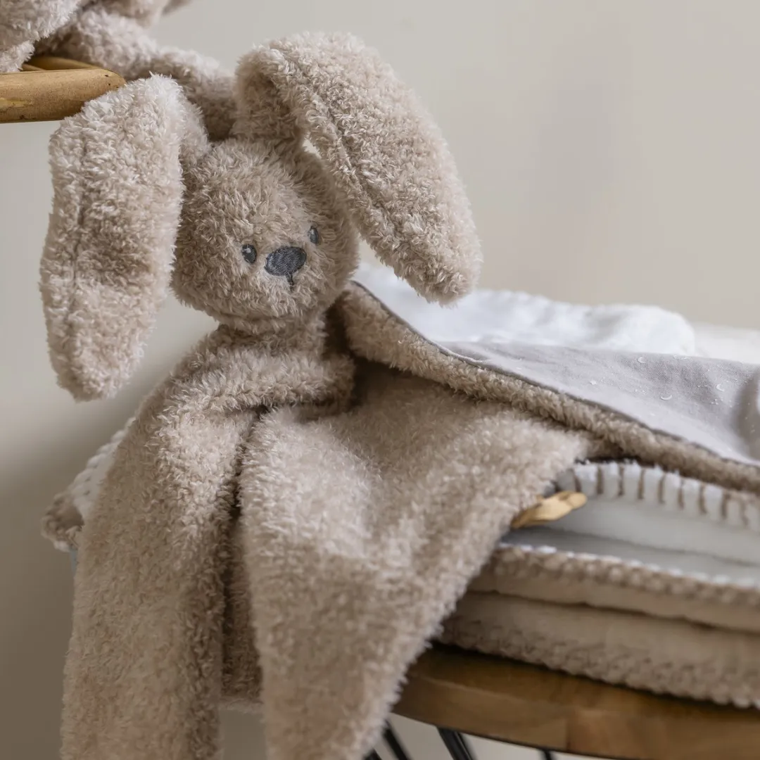 Nattou Lapidou Maxi Knuffeldoekje Konijn 65cm - Teddy Zand