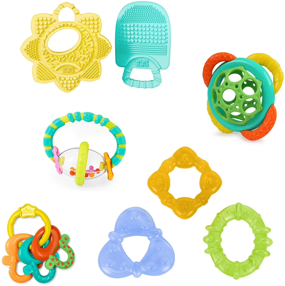 Bright Starts Cadeauset Baby Bijtringen 8 Stuks