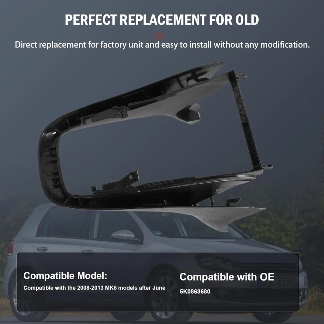 Volkswagen Golf 6 Middenconsole Bekleding - Zwart