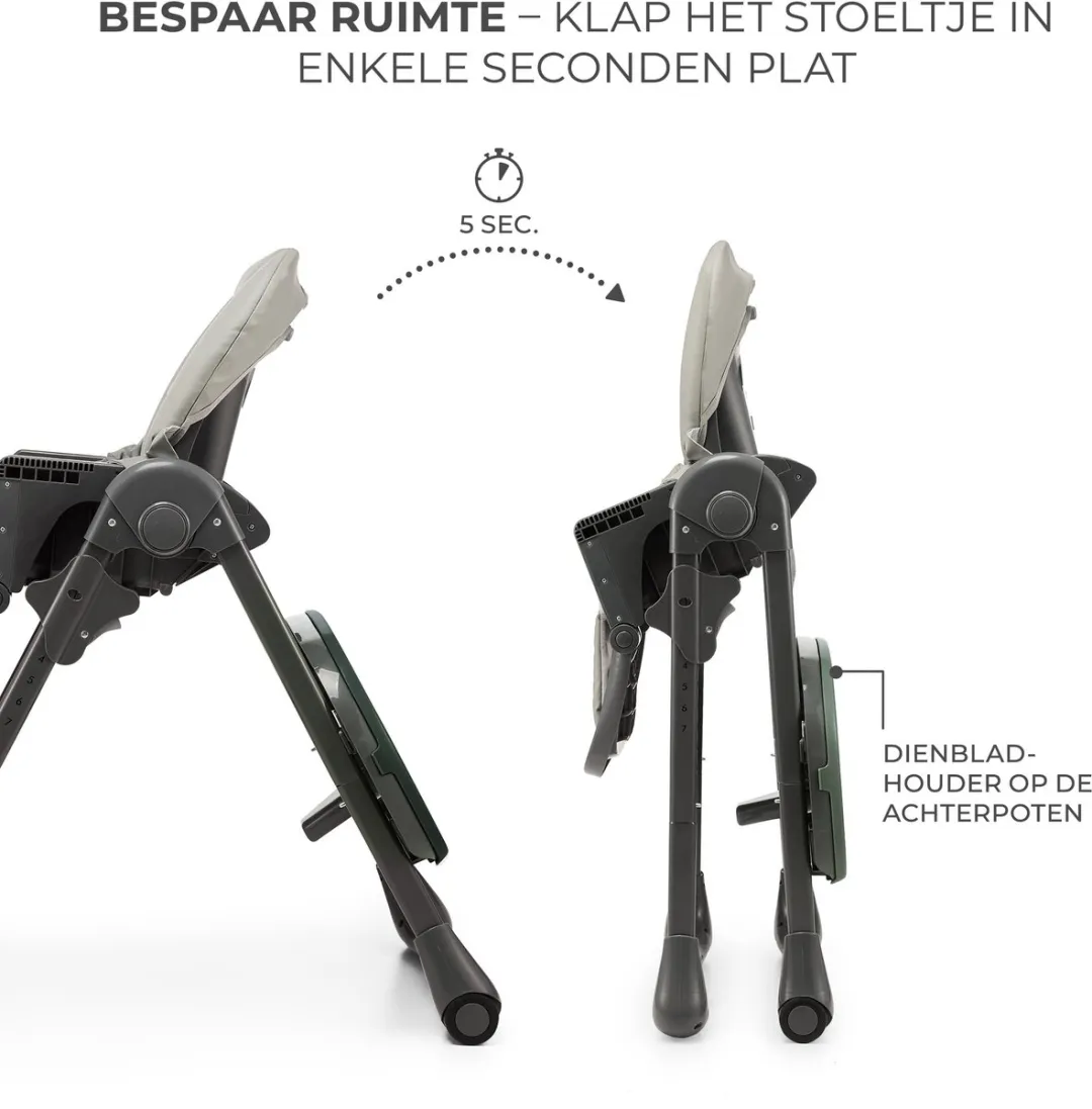 KinderKraft TUMMIE 2-in-1 Kinderstoel - Grijs