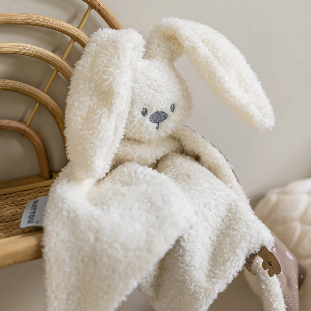 Nattou Lapidou Maxi Knuffeldoekje Konijn 65cm - Teddy Vanille