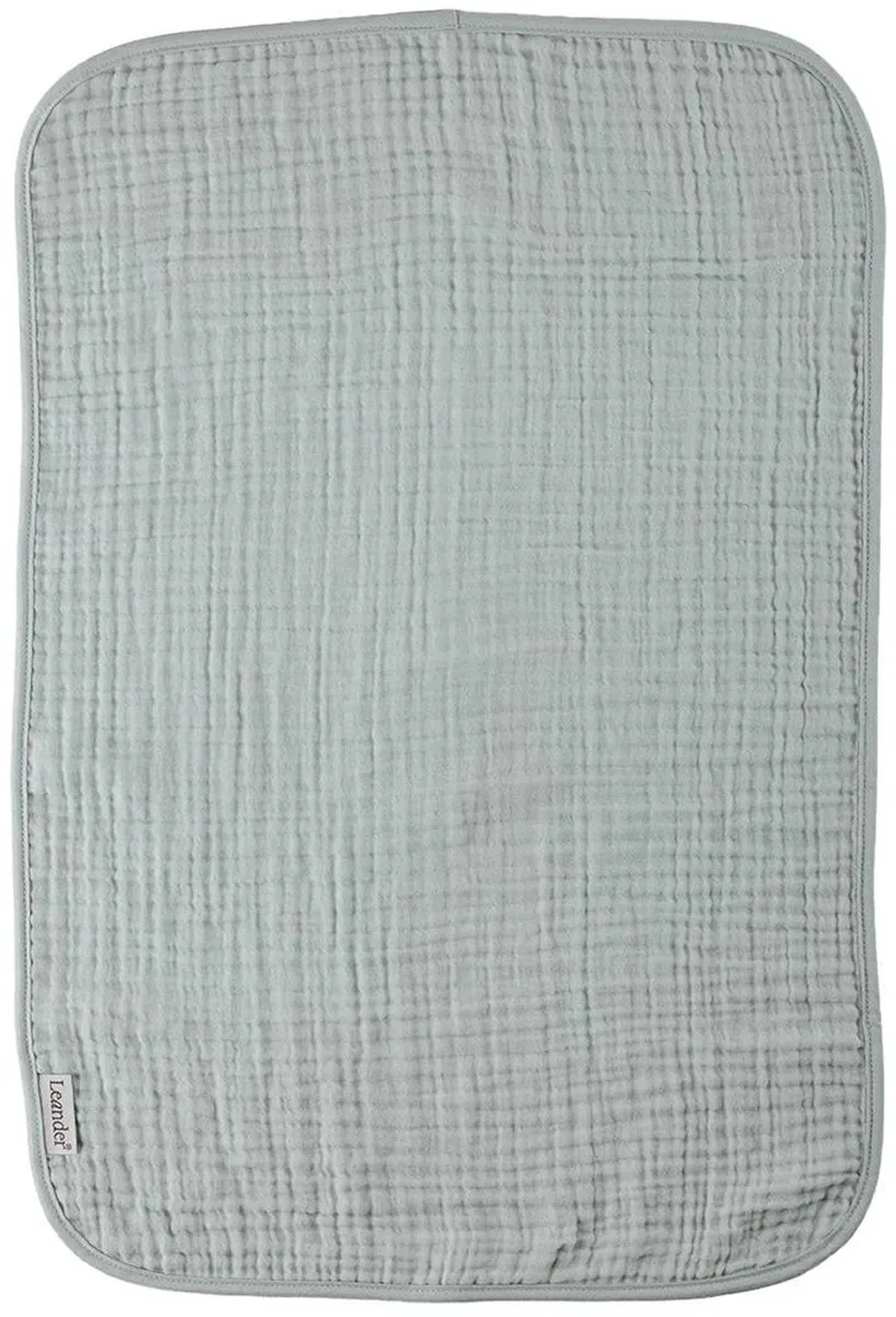 Leander Hydrofiele Doeken Organic Muslin - 2 Stuks Pearl Grey/Sage Green