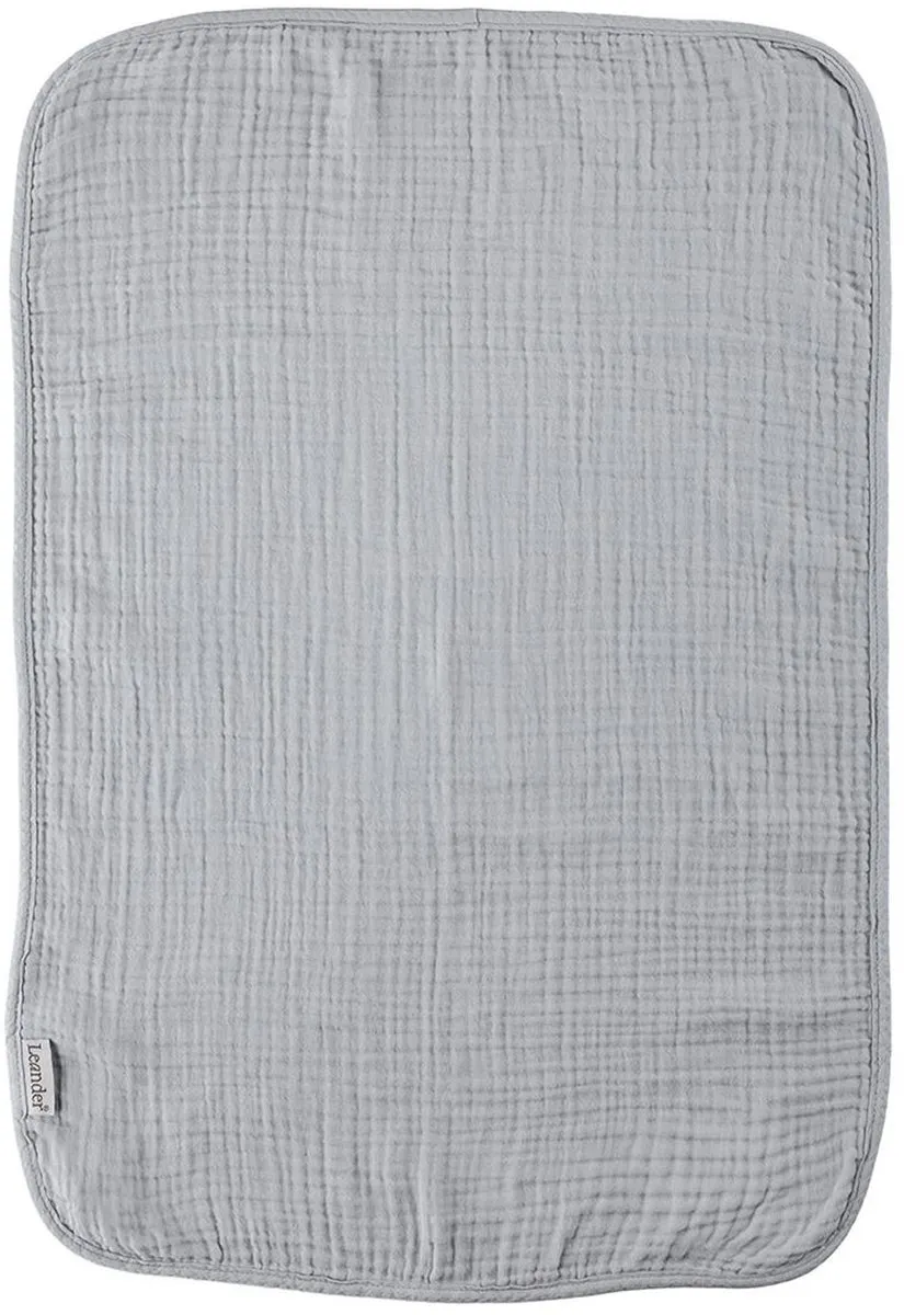 Leander Hydrofiele Doeken Organic Muslin - 2 Stuks Pearl Grey/Sage Green