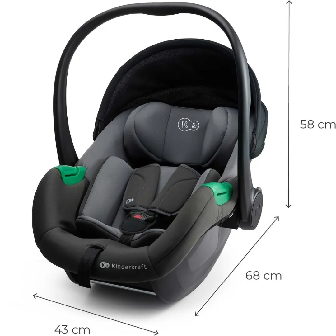 KinderKraft MINK PRO 2 i-Size Autostoel - Groep 0+ - Grijs