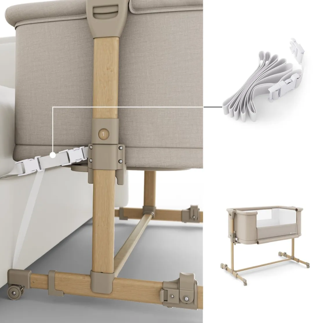 KinderKraft NESTEE GROW 2 Aanschuifwieg - Beige
