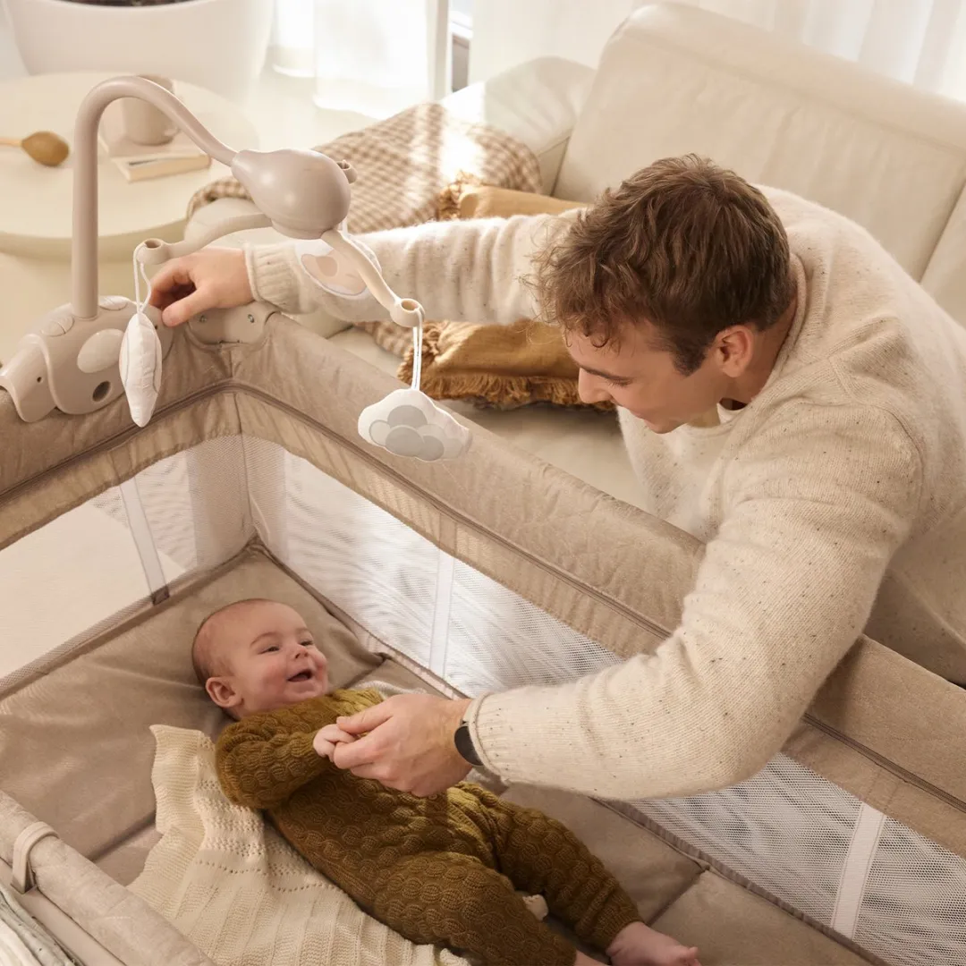 KinderKraft LEODY UP Reisbedje 2-in-1 - Beige
