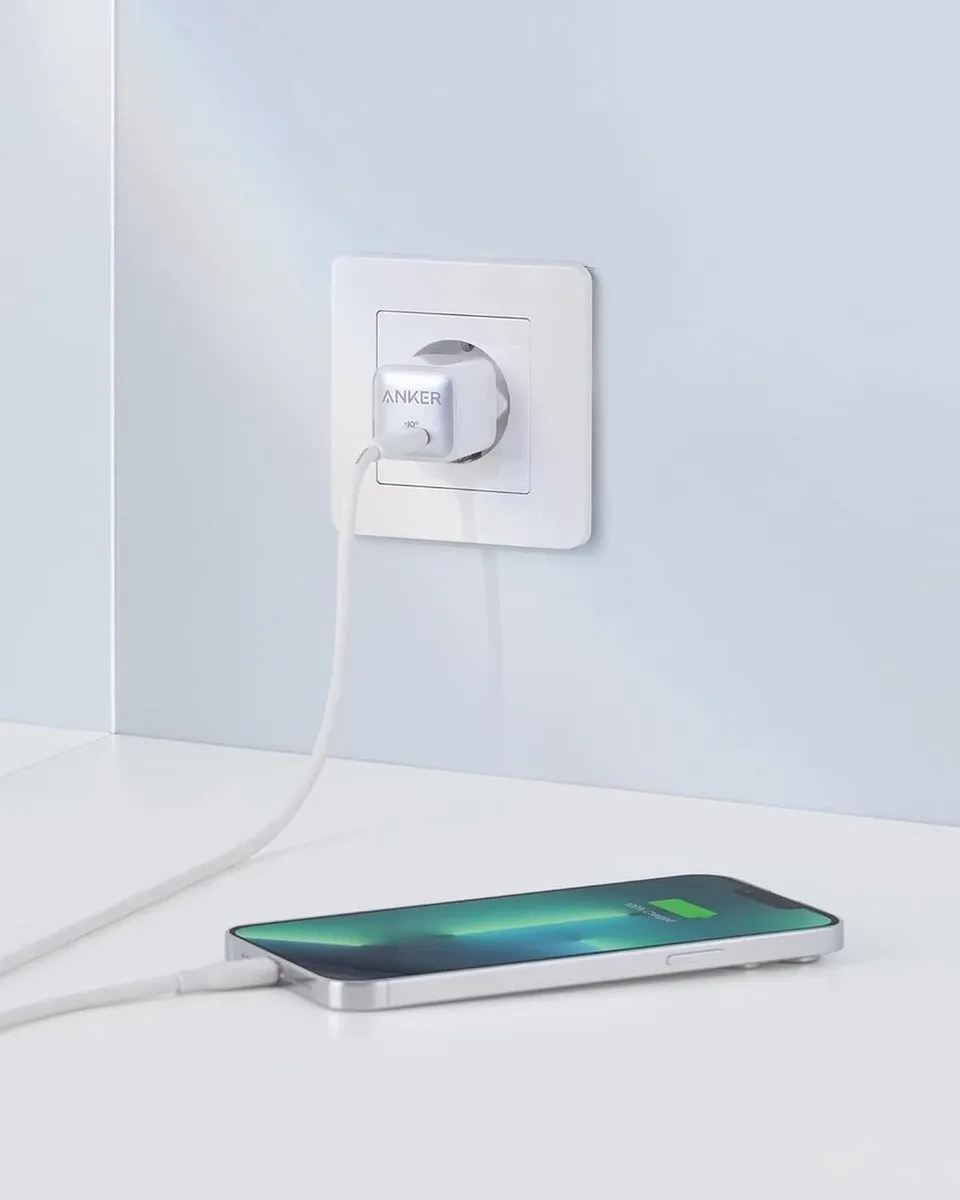 Anker 512 Nano Pro Oplader 20W - 3 Stuks - Wit/Zilver