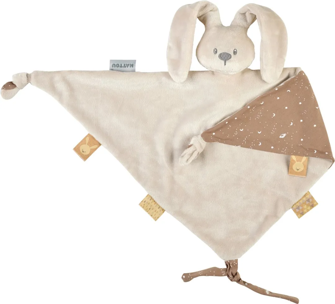 Nattou Lapidou Maxi Knuffeldoekje Konijn 65cm