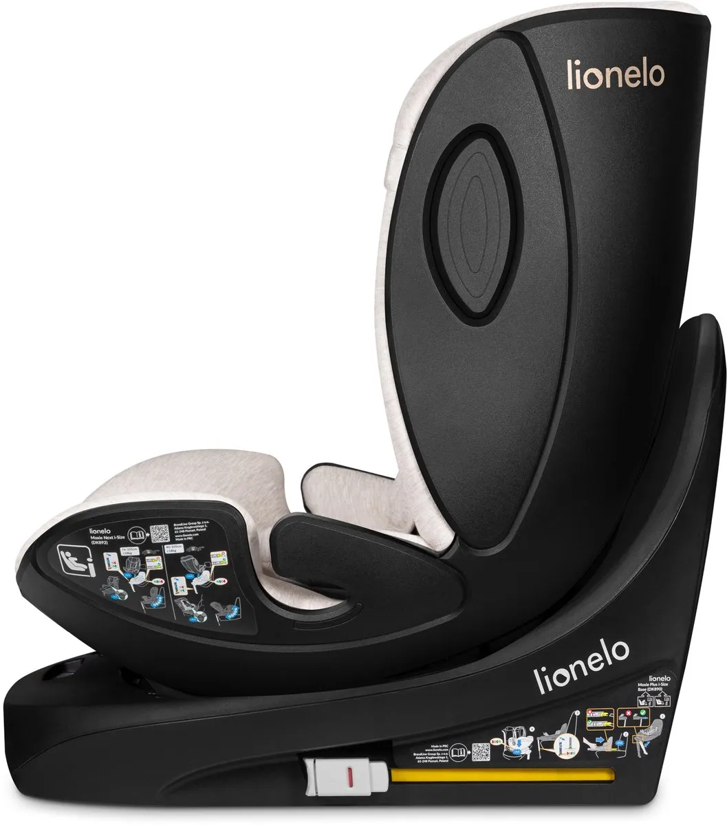 Lionelo Moxie Next i-Size Autostoel 40–105cm - Beige